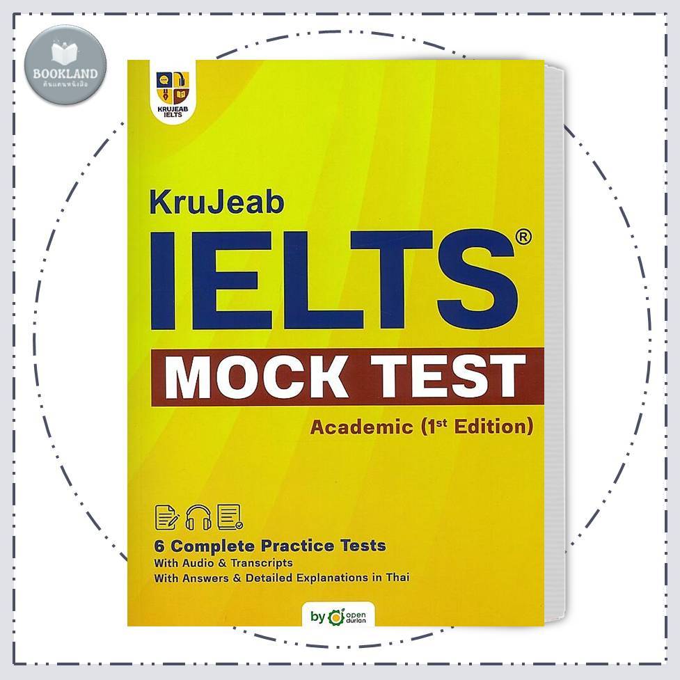 หนังสือ KruJeab IELTS Mock Test Academic (1st Edition) / OpenDurian #BookLandShop