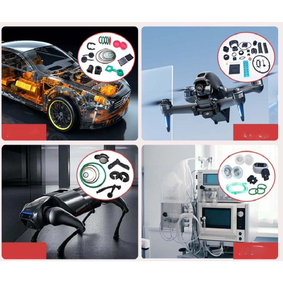 ยางโอริง O-ring สีแดง เกรดอาหาร มีหลายขนาด ชุด 225 ชิ้น โอริงซิลิโคนกันน้ำ ทนอุณหภูมิสูง ยืดหยุ่นดี ไม่แข็ง ไม่กรอบเร็ว - รูปที่ 5