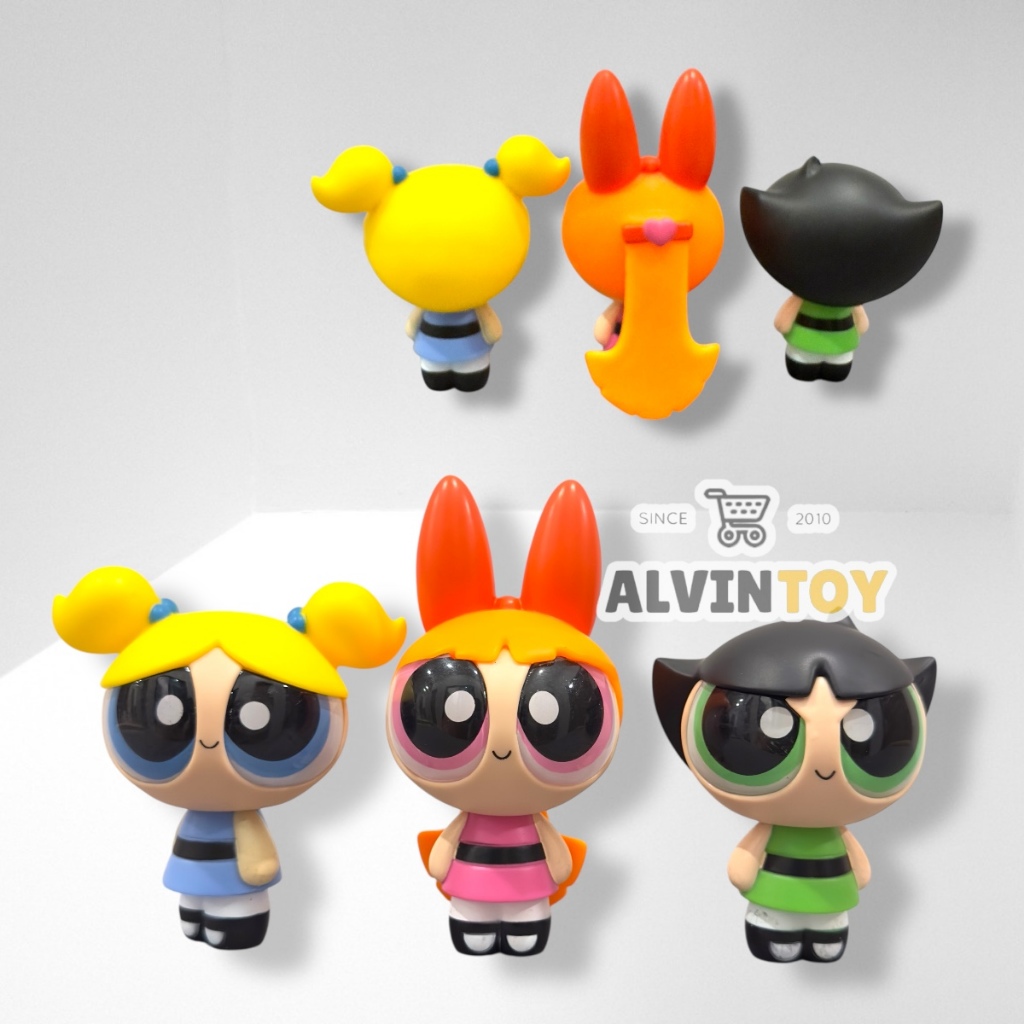 โมเดล Powerpuff Girls - พาวเวอร์พัฟฟ์เกิลส์ ชุด 3 ตัว ขนาดความสูง 9-10 ซม. ส่งเร็ว พร้อมส่งจากกทม.