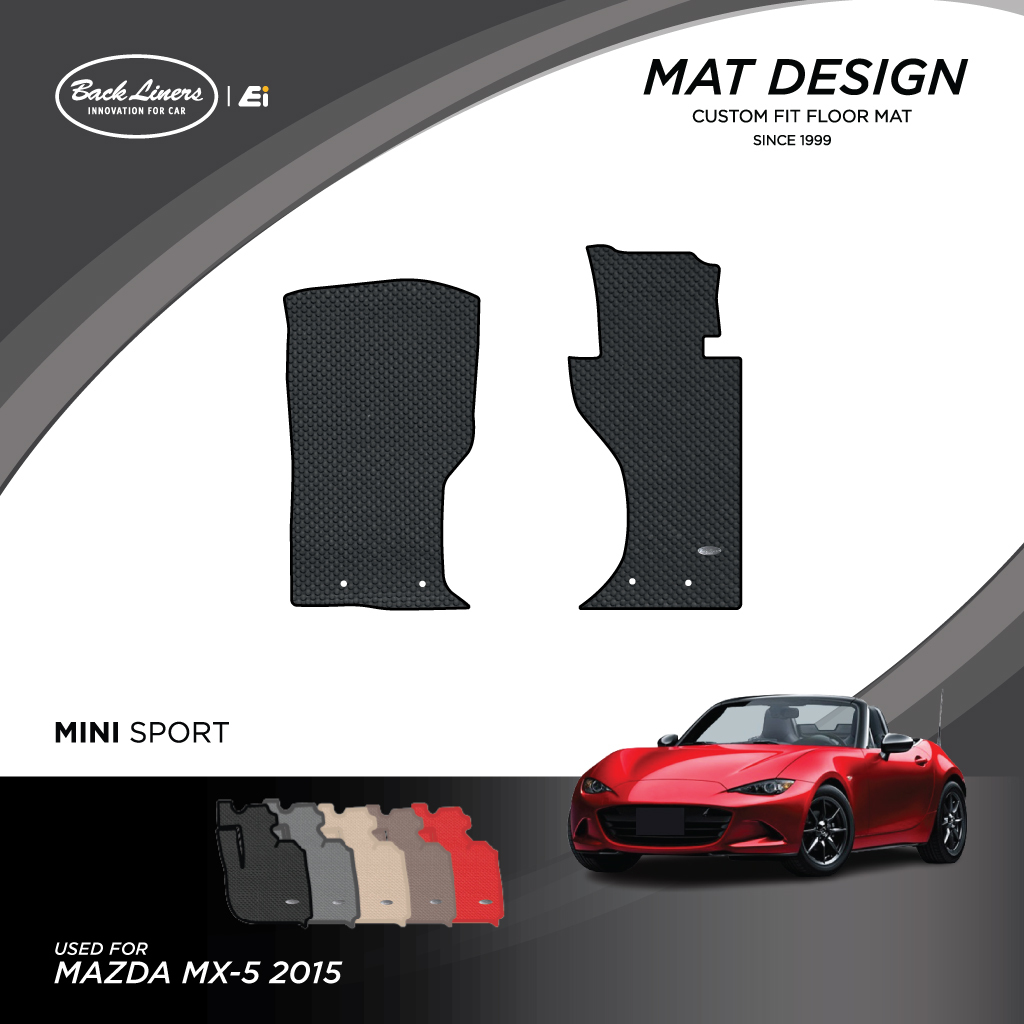 พรมปูพื้นรถยนต์เข้ารูปสำหรับ Mazda MX-5 รุ่นND (ปี2015-2025)