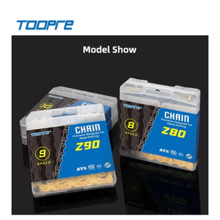 TOOPRE โซ่จักรยานสีทองเคลือบกันสนิม แบบ 1-8-9-10-11 speed สำหรับจักรยาน