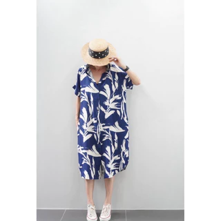 เดรสปกเชิ้ตทรง oversize ผ้าไหมอิตาลี มีน้ำหนัก สวยมากๆ ค่า ใส่ปล่อยๆ น่ารักมากๆ จัดด่วน หมดแล้วหมดเลยน๊า