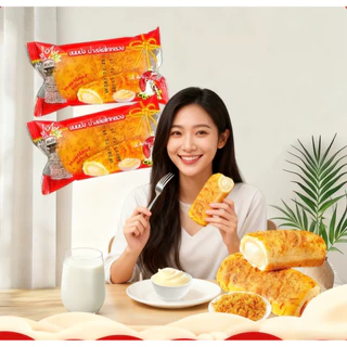 ขนมปังน้ำสลัดไก่หยอง ไก่หยองแน่นแน่น ขนมปังนุ่มหอม น้ำสลัดหอมนัวอร่อย ขายยกกล่อง 12 กล่องมี 144 ชิ้น พร้อมส่ง