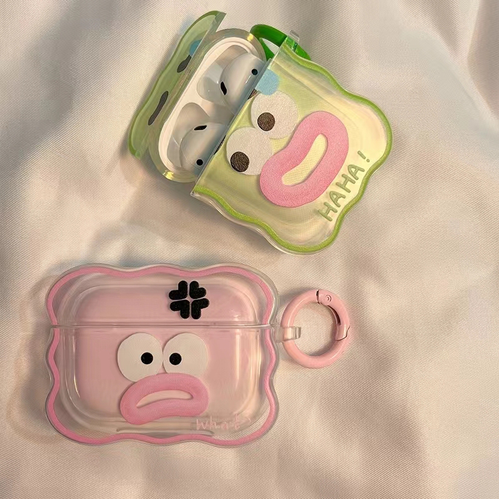เคสแอร์พอร์ตโปร2 ลายน่ารัก CASE For เคส Airpods Gen 1 2 3 4 Pro Airpod Pro 2 เเถมสายห้อย เคสซิลิโคนสำหรับ ป้องกันการตกเ – โปรปัง