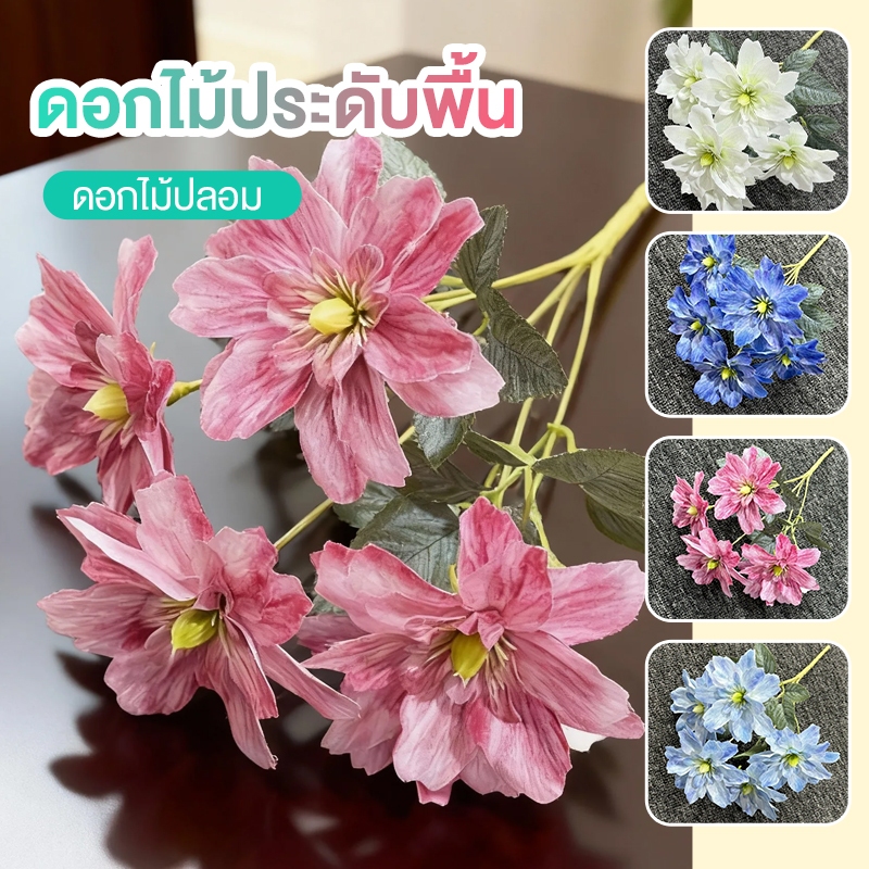 กระถางต้นไม้ขนาดเล็ก ไม้ประดับห้าแฉก ดอกไฮตอง ปลูกง่าย โตไว ตกแต่งบ้านสวน โต๊ะทำงาน