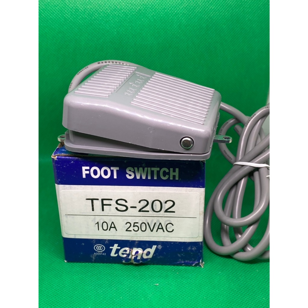 TFS-202 10A 250VAC สวิตช์เท้าเหยียบ 250V TFS-202 พร้อมสายยาว 2M