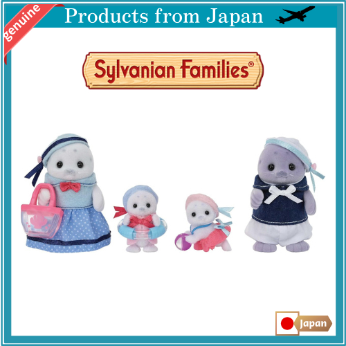 EPOCH Sylvanian Families Doll [Seal Family] FS-51  Toy Dollhouse Sylvanian Families