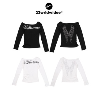 (🔥จัดส่งด่วน 1 วัน!) 22wrldwide Crystal Wings Off Shoulder S…