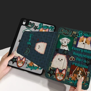 🔥พร้อมส่ง🔥เคสiPadหมุน 360°Air7 Gen10 ที่ใส่ปากกา ลูกแมวและลูกสุนัข เคส iPad Air6 Gen11 Pro11/13 2025