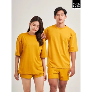 YuenPuen เสื้อยืด Oversize 15 สี ยืนพื้น ไม่ยืด ไม่ย้วย เสื้อสีพื้น เสื้อโอเวอร์ไซส์ ผ้านุ่ม