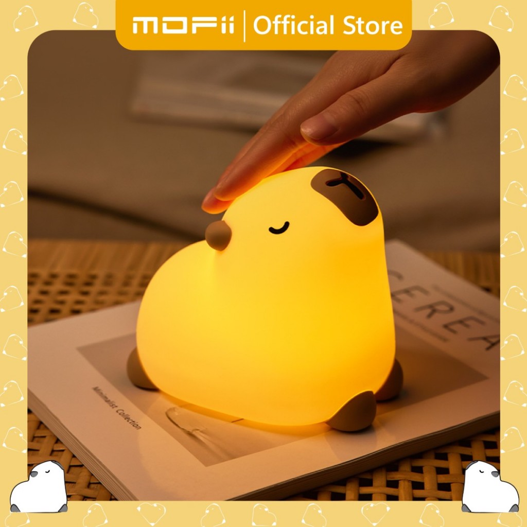 [ของแท้ รับประกันศูนย์ไทย]MOFii โคมไฟน่ารัก YOGA CAPYBARA คาปิบาร่ากำลังโยคะ ปรับระดับแสงตั้งเวลาได้