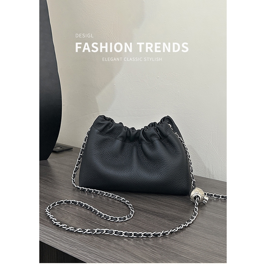 FOXER กระเป๋าสะพายข้างมินิสำหรับผู้หญิง กระเป๋าสะพายข้างรูปเมฆ กระเป๋าสะพายข้างใ