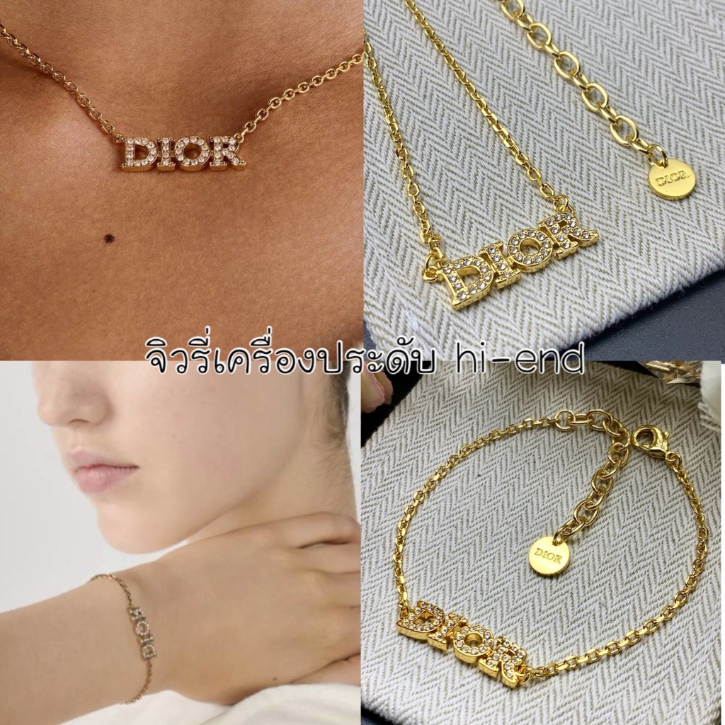 สร้อยคอ/สร้อยข้อมือ C Pe tit 0ri สีทอง ฝังเพชs น่ารักมากปั้ม  ใส่แมทสร้อยคู่กันน่ารักมาก (ด80,ด81)