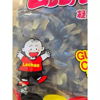 1 กิโลกรัม แบบถุง 1 กิโลกรัม เยลลี่รสโคล่า ตราเด็ก LeChao 1กก. เคี้ยวอร่อย สนุก กินได้ทั้งครอบครัว