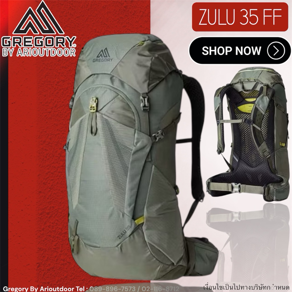 Gregory Zulu 35 FF Men กระเป๋าเดินป่ารุ่นใหม่