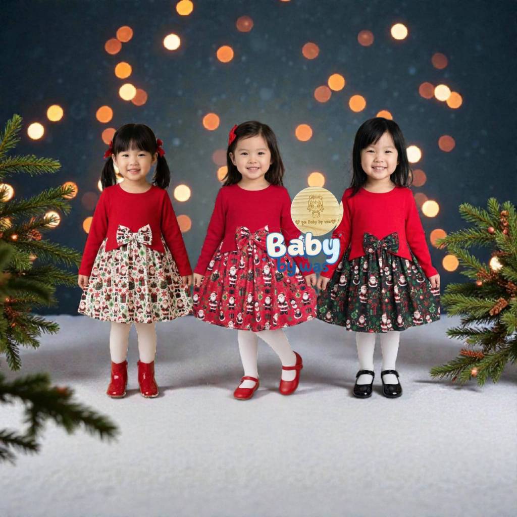 ต.125 ชุดคริสต์มาสเด็ก ชุดปีใหม่ ตรุษจีน และชุดเทศกาลอื่นๆ เสื้อผ้าเด็กตามเทศกาล 1-5ขวบ