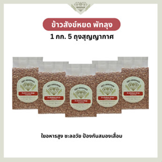 ข้าวกล้องสังข์หยด พัทลุงแท้ 100% ขนาด 1 กก. 5 ถุง | ข้าวสังข…