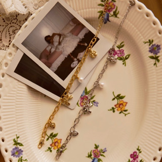 YVIS Rose Charms Brass Bracelet - YVIS X Proud O Wedding