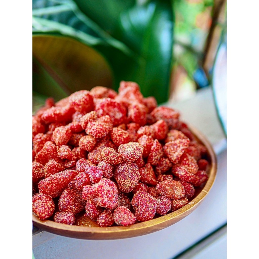 สตอเบอรี่คลุกพริกเกลือ สตอเบอรี่อบแห้ง 300/500กรัม เปรี้ยว หวาน ผลไม้อบแห้ง - รูปที่ 2