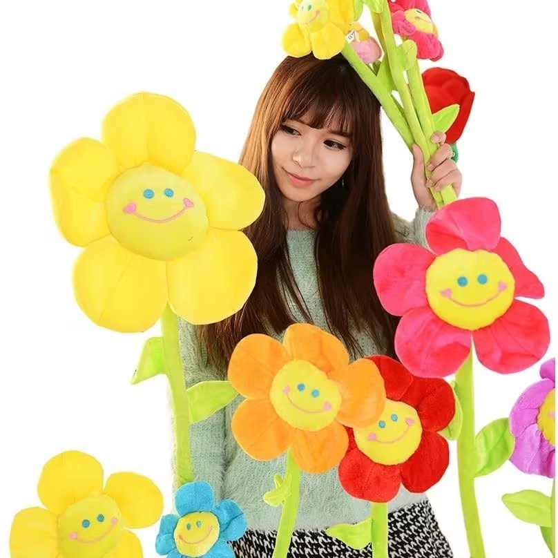 Ins ช่อดอกตะวันขนมสีดอกไม้เทียมตกแต่งบ้านของขวัญวันเกิด - รูปที่ 3