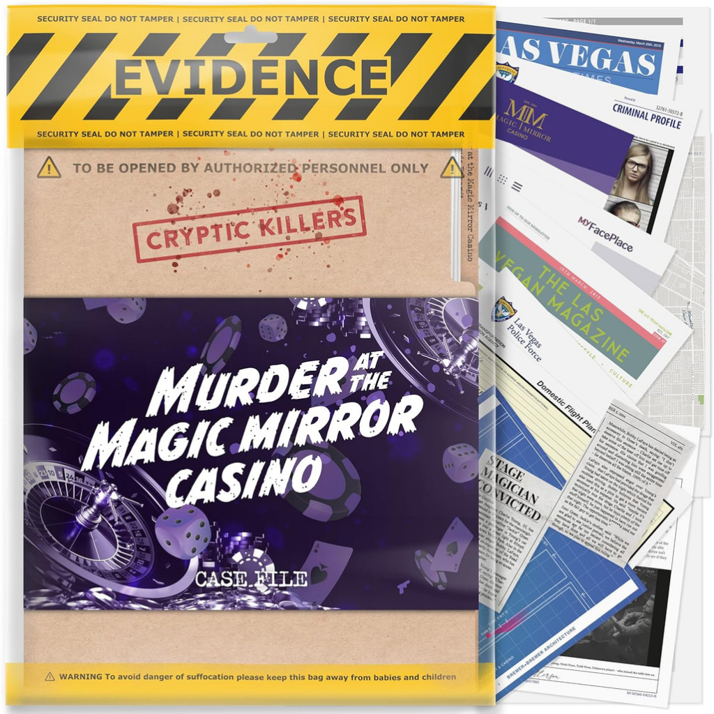 Cryptic Killers Unsolved Murder Mystery Game - Cold Case Files Investigation Detective Evidence & Cr
