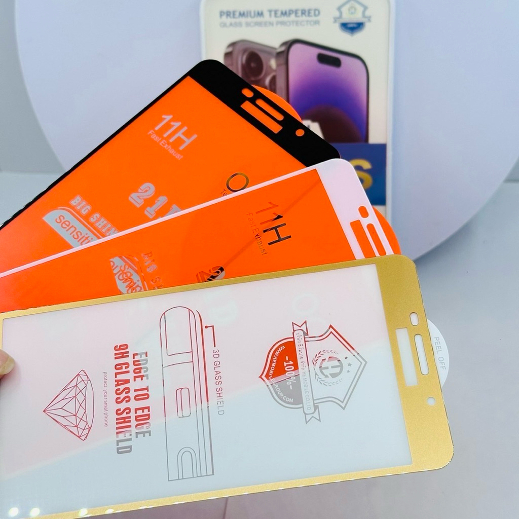 ฟิลม์กระจกเต็มกันกระแทก ใช้สำหรับSamsung J7Pro J7Plus J7Prime A9(2018) A9Pro/A910 C9Pro J4Plus J6Plu