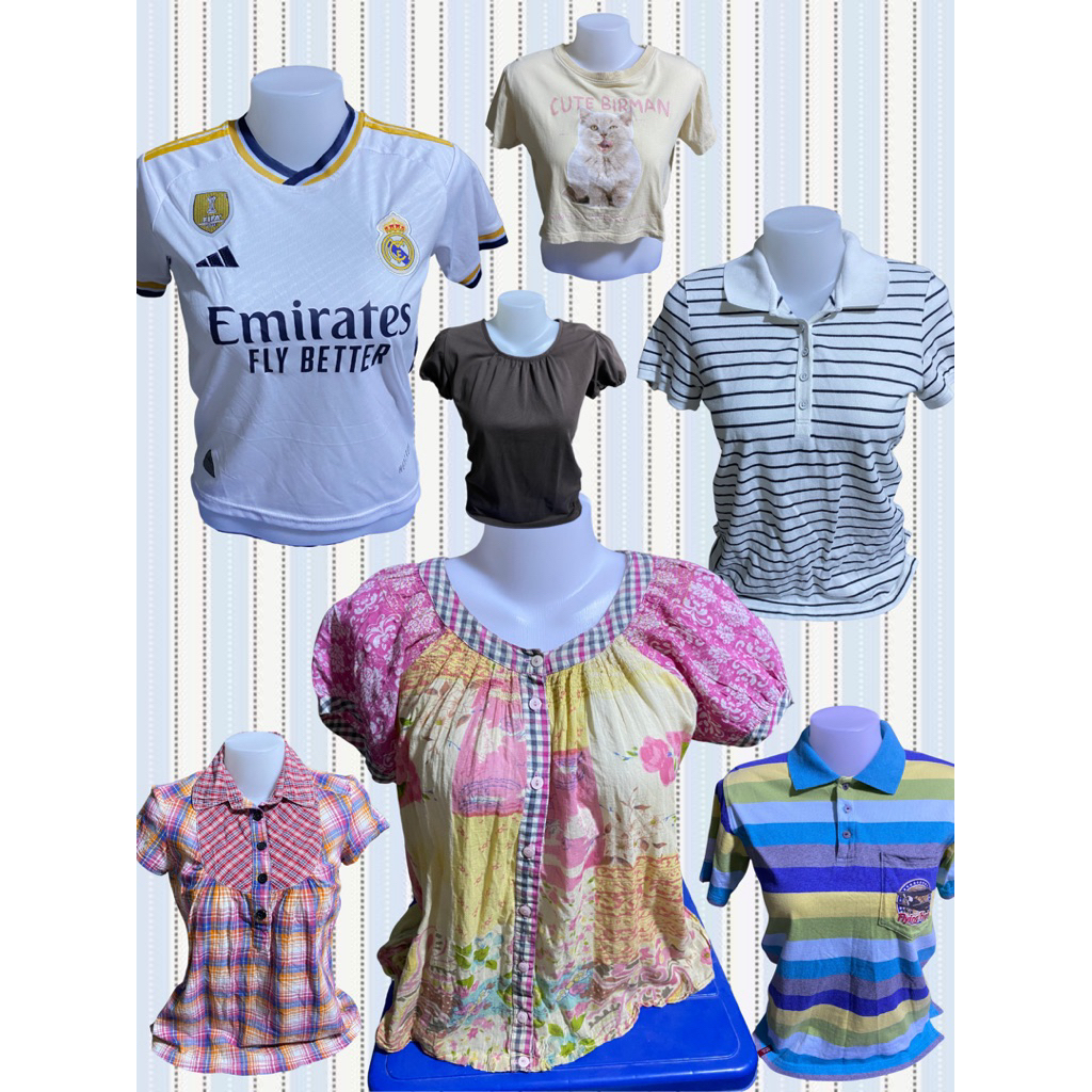 😍 ! new เสื้อผ้ามือสอง แฟรี่ วินเทจ โปโล ⭐️