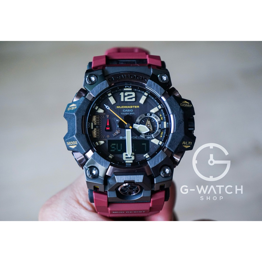 [SPECIAL PRICE] [สีดำสายสีแดง] CASIO G-SHOCK MUDMASTER GWG-B1000-1A4, GWG-B1000