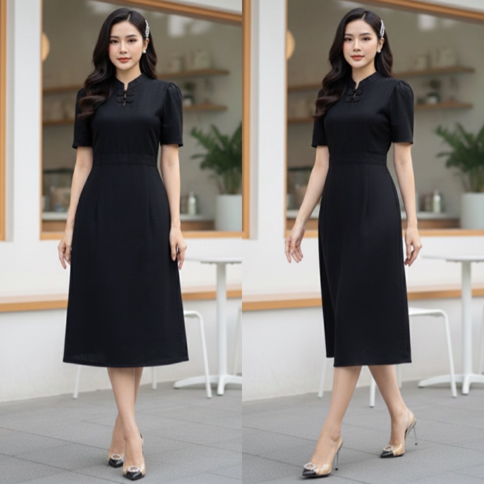 LANNA - ชุดสีดำผ้าไทย ชุดสีดำใส่ทำงาน ใส่ออกงาน ใส่ไว้ทุกข์ ชุดสวยใส่สบายมากค่ะ