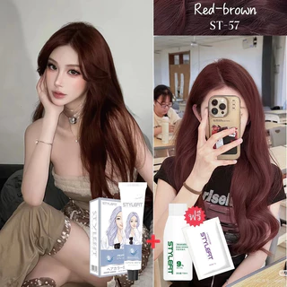 แท้100%🌈Stylefit ยาย้อมผม100ml ไม่ต้องกัดสีผมค่ะ ฟรีอุปกรณ์ทําสีผม ใช้ง่ายย้อมสีง่าย ครีมย้อมผม ย้อมสีผม ที่ย้อมผม