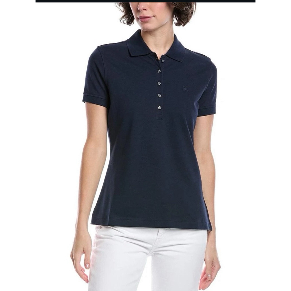 BROOKS BROTHERS/ Woman Pique slim fit Polo Shirt,Navy