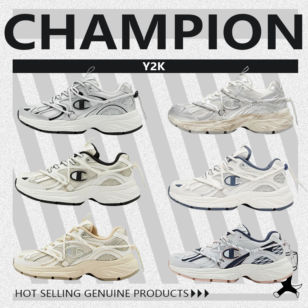 สินค้าแท้ 🙌 Champion Y2K รองเท้าวิ่ง รองเท้าผ้าใบ Unisex U4AFCRU04B1/U5AFCRU15P8 พร้อมส่ง