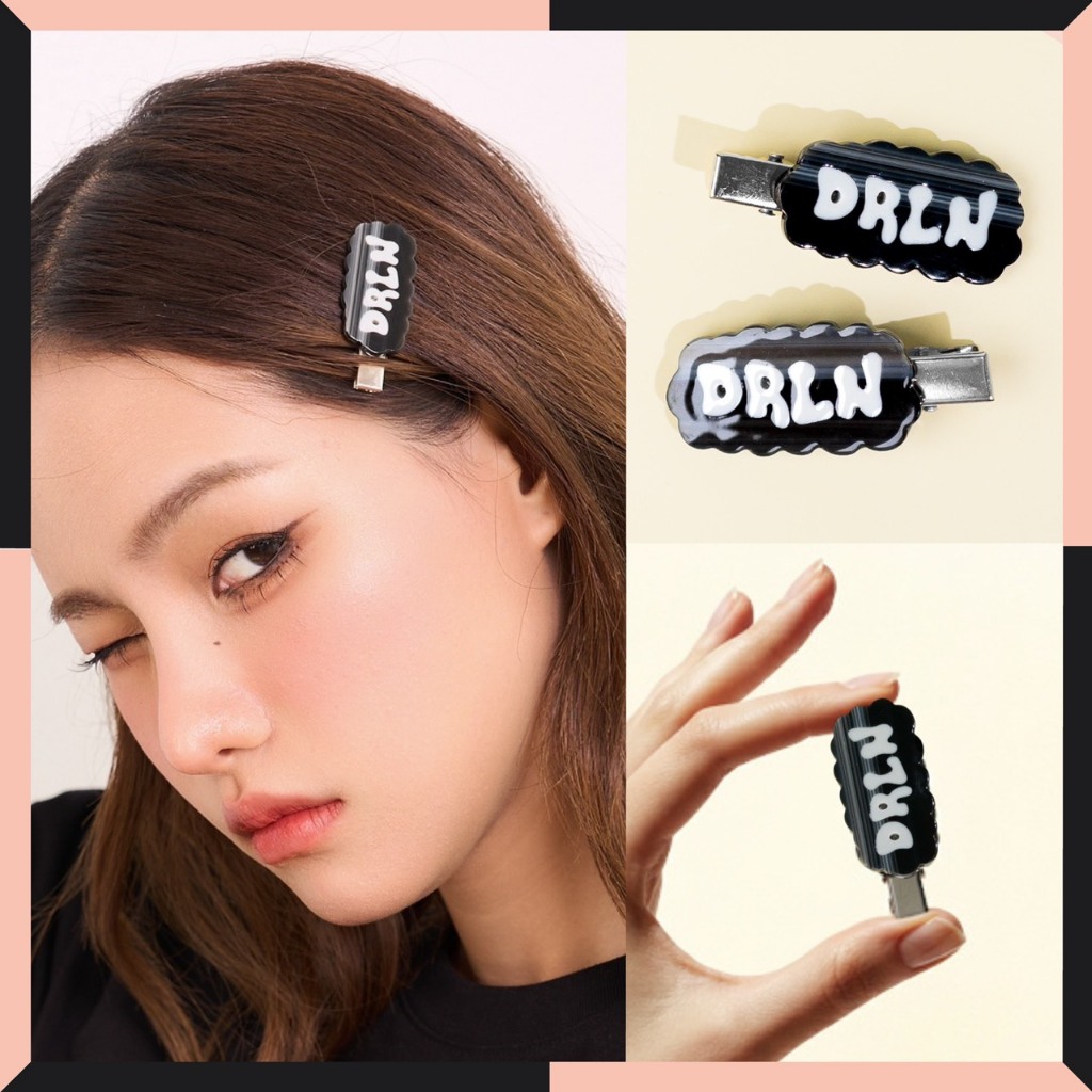 Darlyn -  DRLN Style กิ๊บผมแฟชั่นสีดำ มินิมอล สำหรับผู้หญิง คลิปติดง่าย ใช้ได้ทุกวัน ทั้งออกกำลังกายและไปคาเฟ่