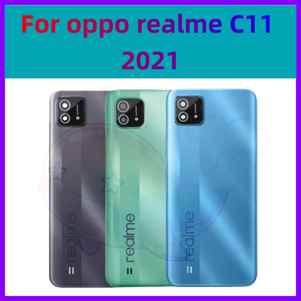 ฝาหลัง ( Back Cover ) Realme C11 2021 ( แถมปุ่มสวิตช์นอก + เลนส์กล้อง )