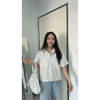 เสื้อเชิ้ตผู้หญิงทรงขอบ อก 42ยาว21 ผ้าใส่แล้วไม่ร้อนระบายอาก…