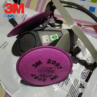 3M 2097 ตลับกรอง งานเชื่อม ตลับกรองฝุ่น แผ่นกรองไอ ฟูมโลหะ P100/N100 ชนิดเสริมแผ่นคาร์บอนกรองกลิ่น รับประกันของแท้ (คู่)