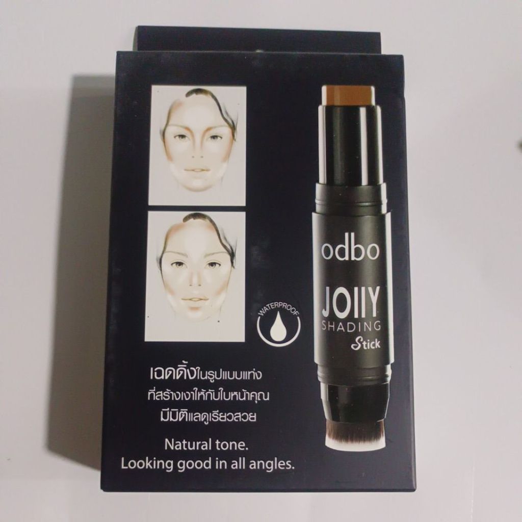 odbo jolly shading stick เฉดดิ้ง ในรูปแบบแท่งที่สร้างเงาให้กับใบหน้าให้มีมิติแลดูเรียวสวย เนื้อครีมแ