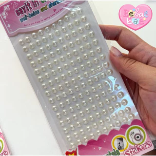 สติ๊กเกอร์มุก สติ๊กเกอร์ไข่มุกนูน 4 ใบ 100