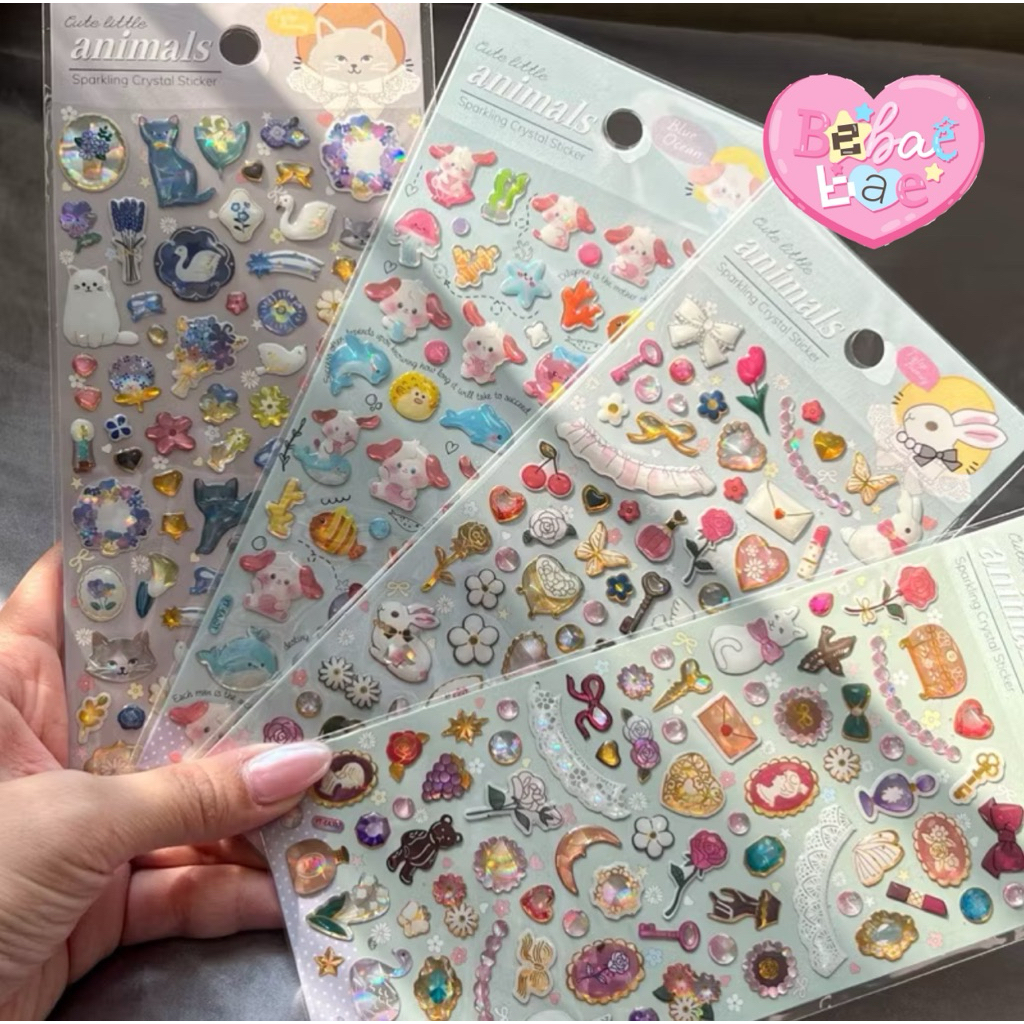 jelly sticker สติกเกอร์เจลลี่นูน ลาย animals