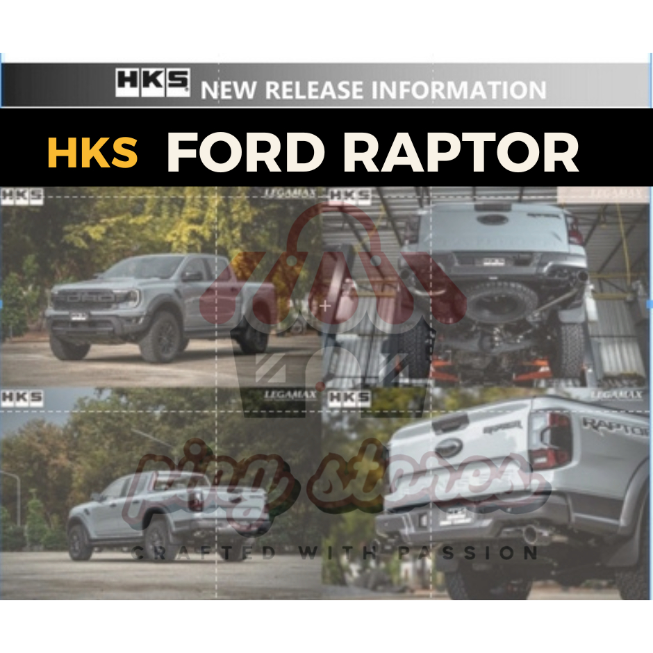 ท่อ HKS ตรงรุ่น Ford Raptor Adblue ปลายคู่ Carbon เครื่อง 2.0L