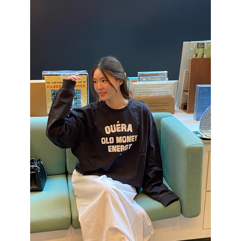 QUERA  l  Old Money Oversize Sweater  l  (สามารถสั่งแยกได้) กางเกงสีเข้าชุด หากต้องการกางเกงคนละสีรบกวนแจ้งในแชท