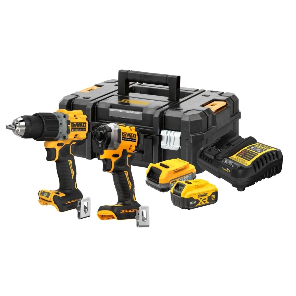 สว่านและไขควงกระแทกไร้สาย (พร้อมแบตเตอรี่) DEWALT DCK2050P1E1T-B1 20V