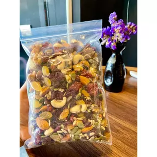 ถั่ว 9 เซียน ธัญพืชรวม อบกรุบกรอบ รสดั้งเดิม ออแกนิค ไม่น้ำมัน ไม่เนย VIP Mixed nuts