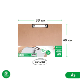 กระดานรองวาดไม้ MDF มีคลิปหนีบ flowers A2 / A3 (Drawing Board with Clip)