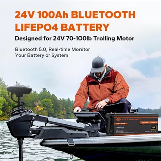 CST LiFePO4 Battery แบตลิเธียม 24V 12V 100Ah พร้อมบลูทูธ 15000 รอบ โซล่าเซลล์ BMS 100A รับประกัน 6 ปี