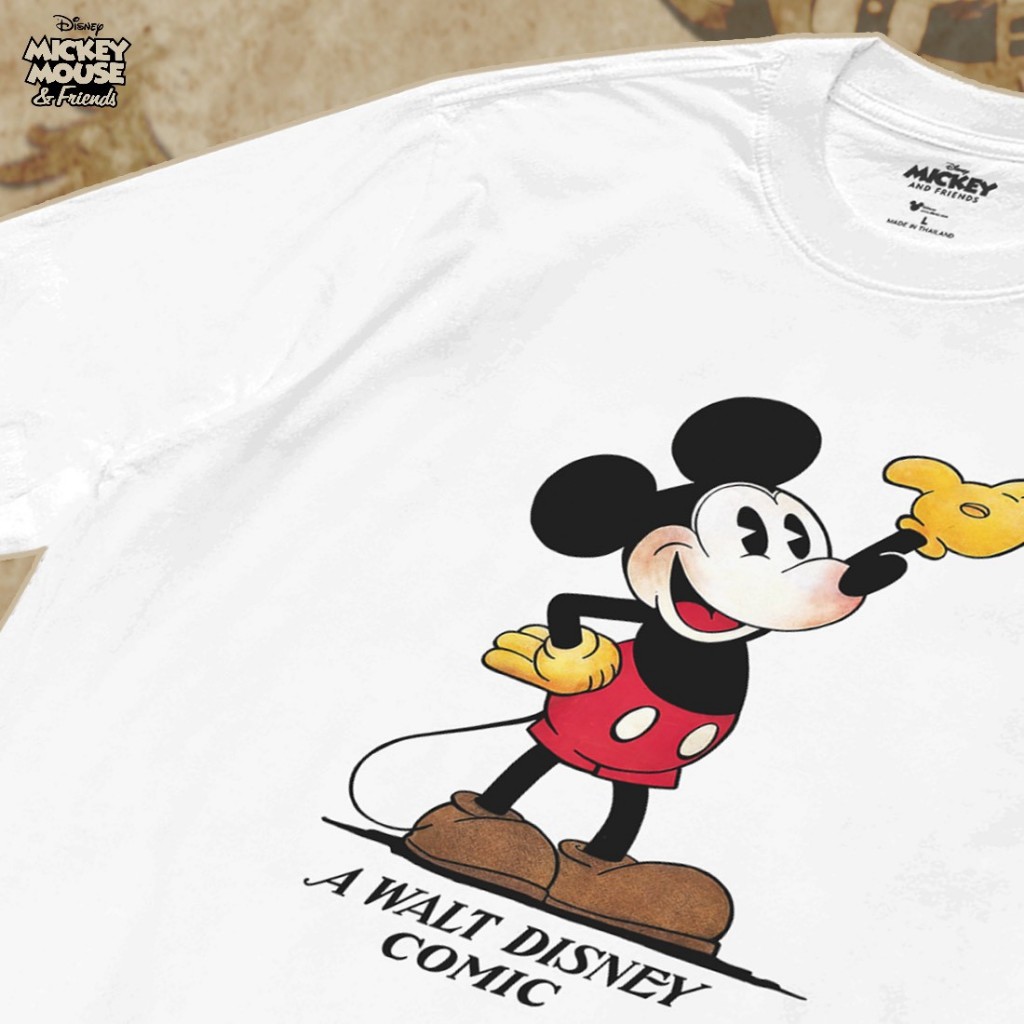 Power 7 Shop เสื้อยืดการ์ตูน มิกกี้เมาส์ ลิขสิทธ์แท้ DISNEY (MKX-292) — صورة 3
