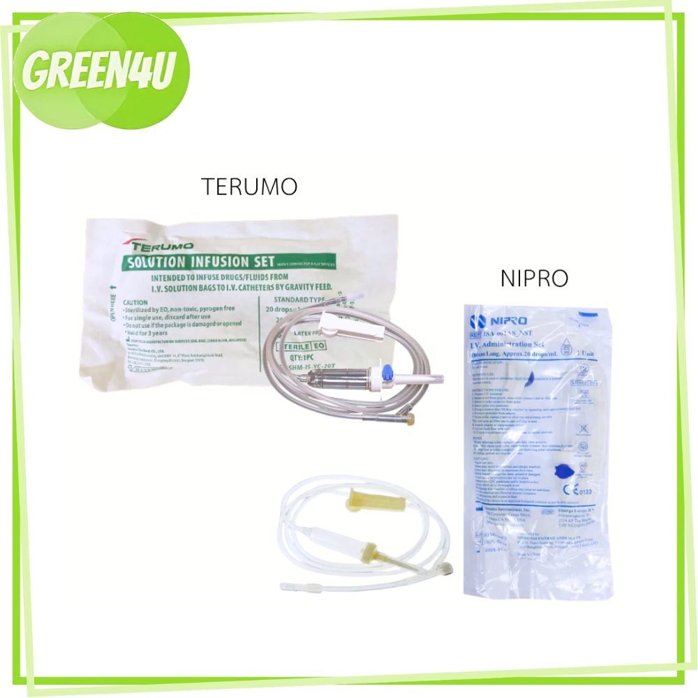 (1ชิ้น) Nipro/Terumo  IV Set สายชุดให้น้ำเกลือ