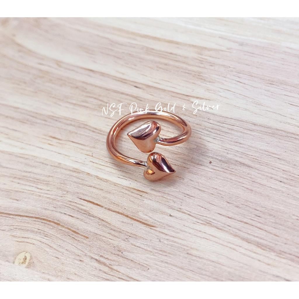 แหวนนาคแท้ลายหัวใจไขว้ น้ำหนัก ครึ่ง 1/2 สลึง เช็คไซส์ที่ต้องการได้ในรายละเอียดสินค้านะคะ