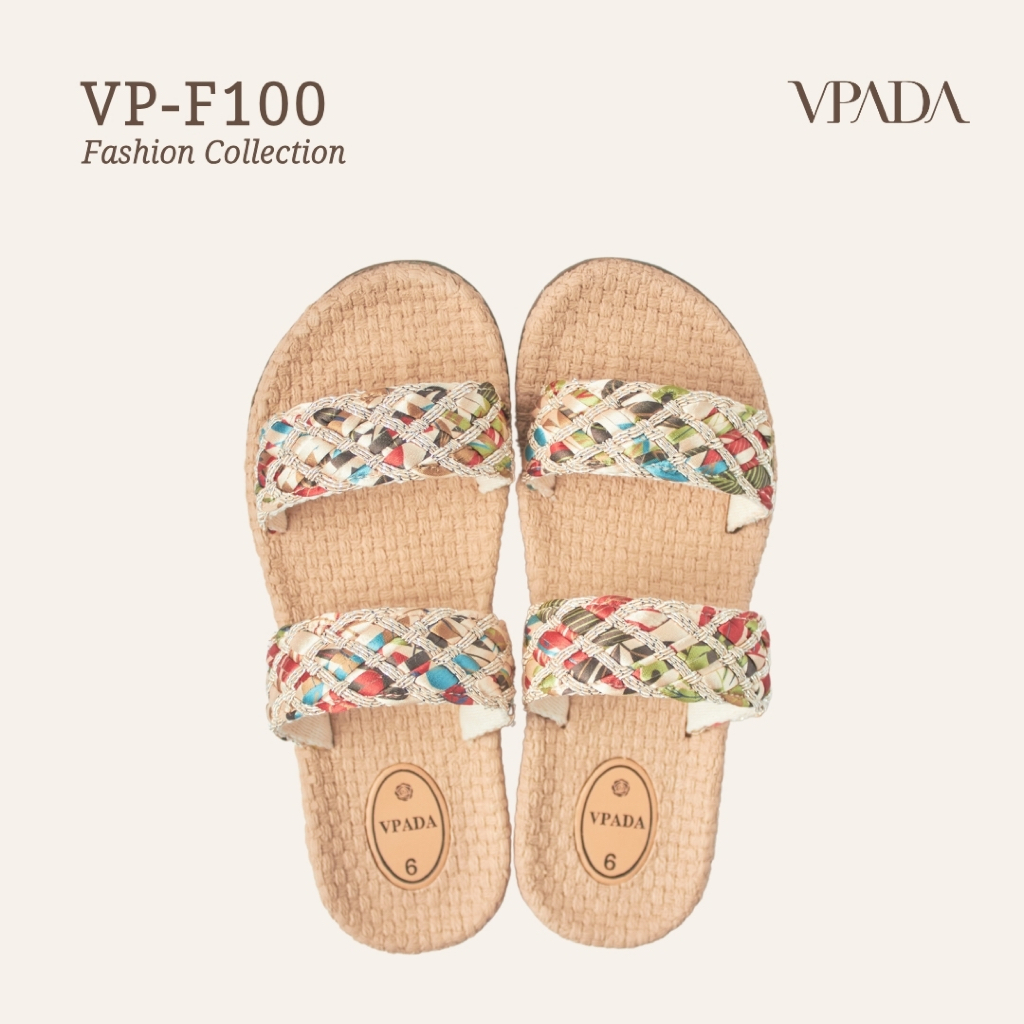 Vpada_sandals_VP-F100 Fashion Collection รองเท้าแตะชายหาดแบน รองเท้าแตะแฟชั่น