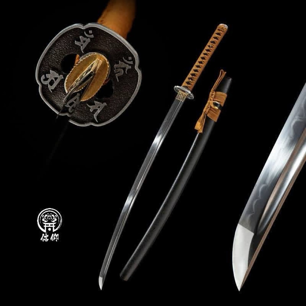 นำเข้า ดาบคาตานะ โคชิราเอะ (Koshirae Katana)  ใบดาบเหล็กคาร์บอนสูง T10  ⚔️   • ความยาวรวม: 103 ซม.กา